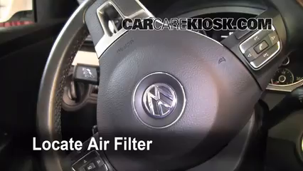 2010 Volkswagen Passat Komfort 2.0L 4 Cyl. Turbo Wagon Air Filter (Cabin) Check